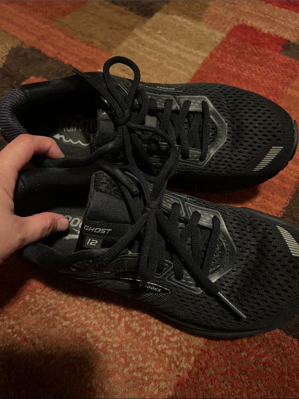 Brooks Ghost Black Running Sneakers - Breathable Performance Trainer - Picture 6 of 6